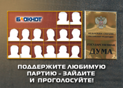 «Блокнот Камышин» предлагает читателям отдать свой голос за наиболее достойную партию «Блокнот Камышин» предлагает читателям отдать свой голос за наиболее достойную партию