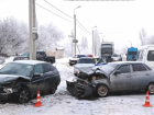 Два камышинских водителя "удачно" разбились на улице Рязано-Уральской