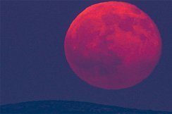 В ночь на субботу, 28 июля, камышане увидят дефиле красной луны