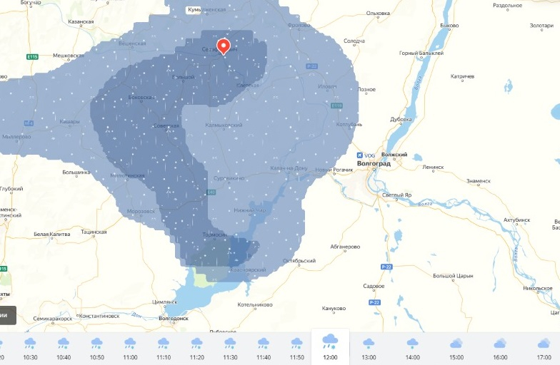 Карта осадков камышин волгоградская